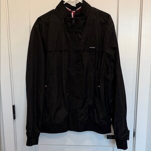 Tommy Hilfiger Men's Classic Black Windbreaker